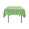 Gingham Checkered Square Tablecloth 58 x 58 Inch Yarn Dyed Polyester